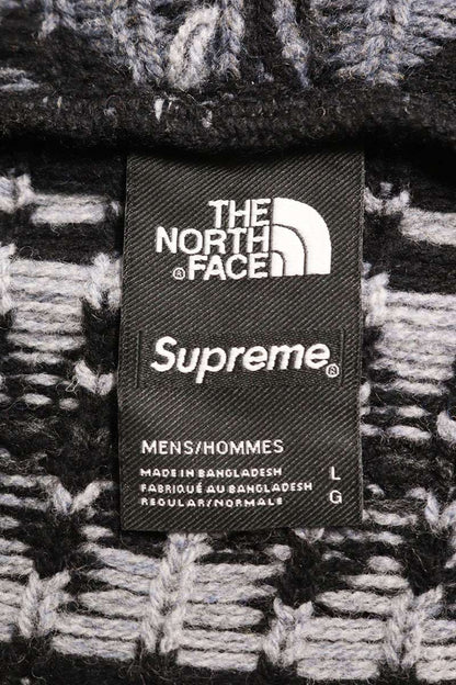 SUPREME 22AW x TNF Zip Up Hooded Sweater Black Size L