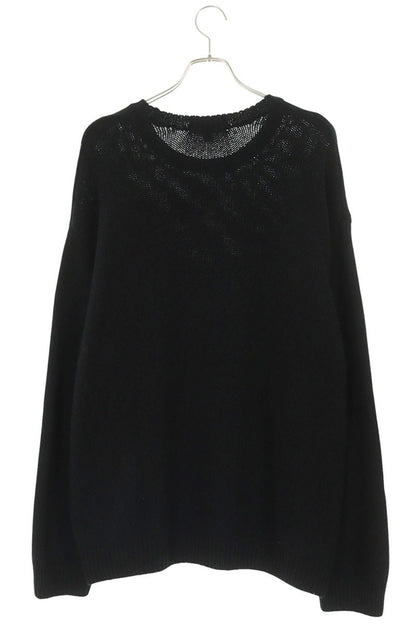 SUPREME 25SS Contrast Logo Sweater Blend Black Size XL