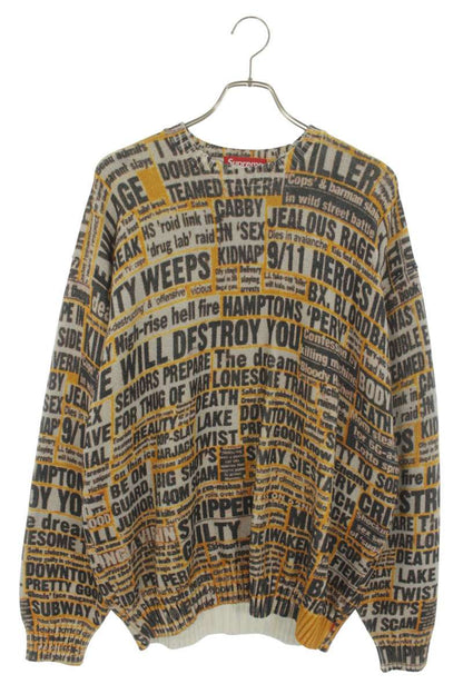 SUPREME 25AW Dash Snow Cotton Sweater Multi Size L