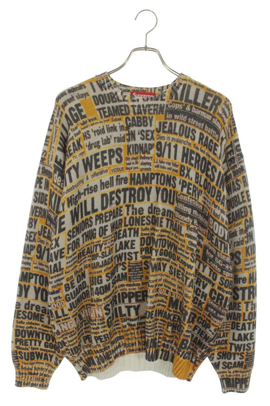 SUPREME 25AW Dash Snow Cotton Sweater Multi Size L