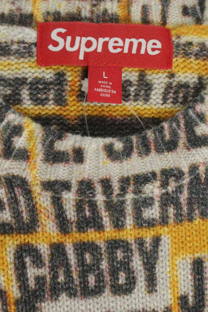 SUPREME 25AW Dash Snow Cotton Sweater Multi Size L