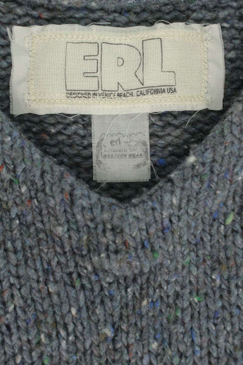 ERL Wool Knit Vest Gray Size S