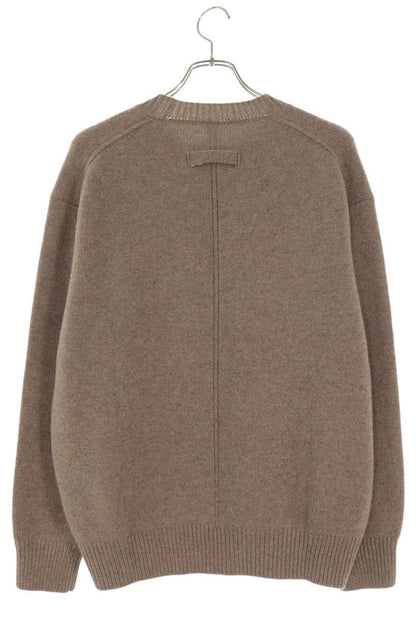 stein Extra Fine Wool Crew Neck Knit Brown Size S