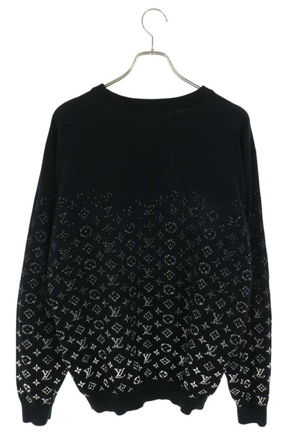 LOUISVUITTON Monogram Gradient Knit Black Size XL