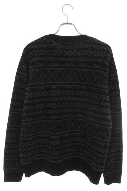 anon ink. Wool Nylon Crew Neck Knit Black Size M