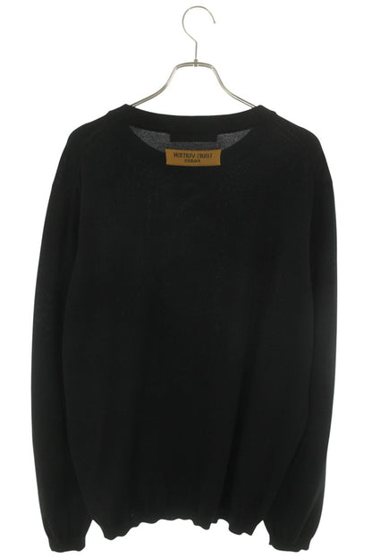 LOUISVUITTON Neon Working Man Wool Knit Black Size 4L
