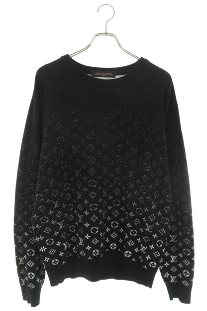 LOUISVUITTON 22SS Gradient Monogram Knit Black Size XL