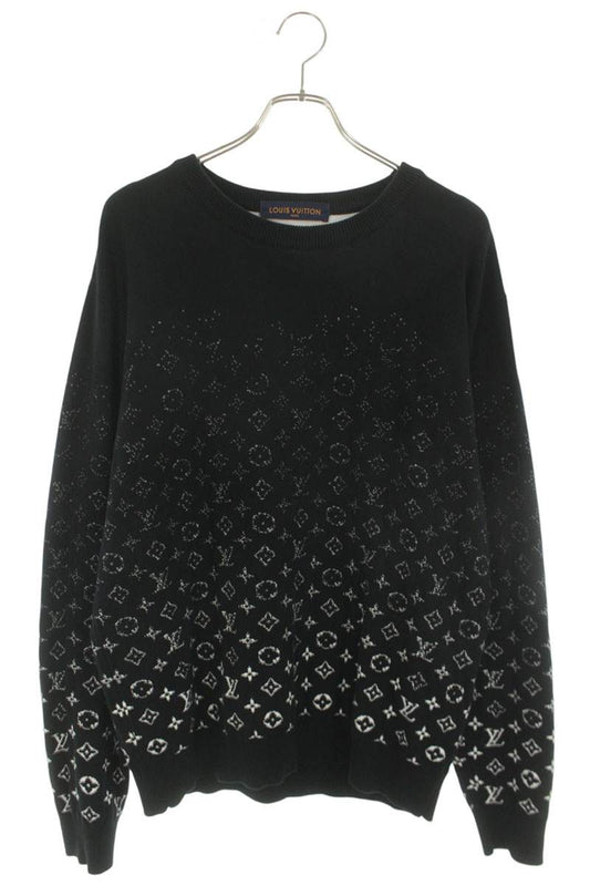 LOUISVUITTON 22SS Gradient Monogram Knit Black Size XL