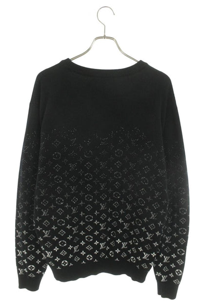 LOUISVUITTON 22SS Gradient Monogram Knit Black Size XL