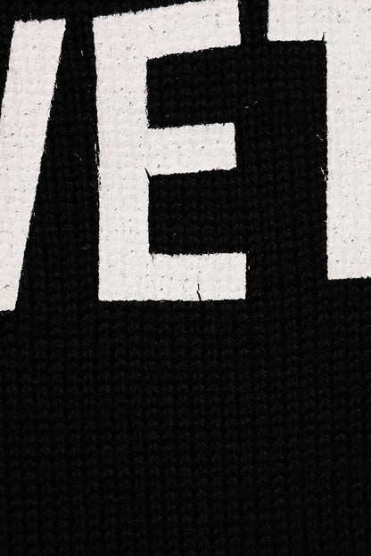 VETEMENTS Front Logo Knit Black Size S
