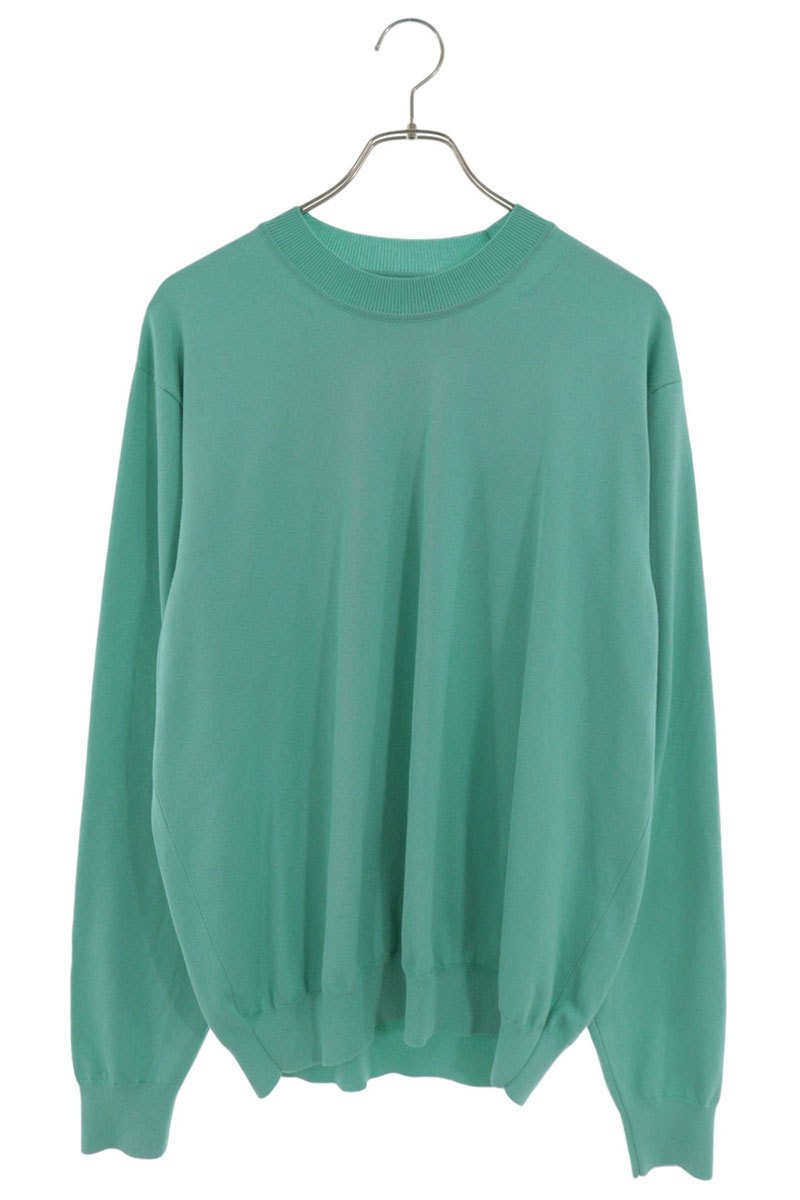 WRAPINKNOT Crew Neck Knit Light Green Size L