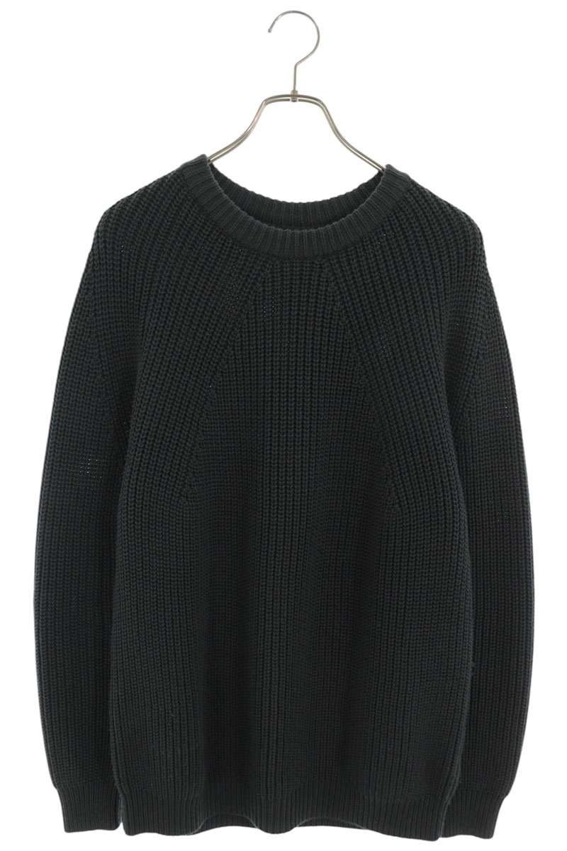 BATONER Signature Crew Neck Wool Knit Green Size M