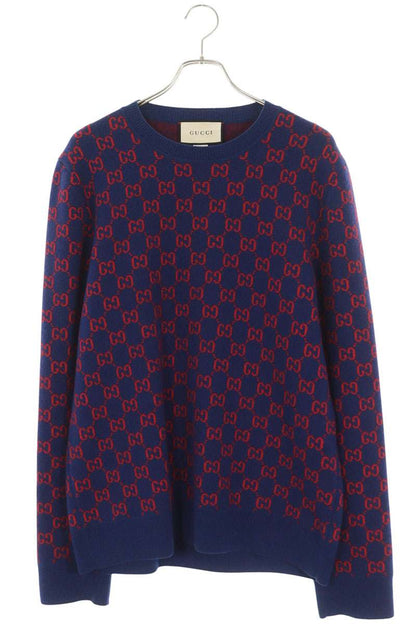 GUCCI GG Jacquard Wool Cashmere Knit Multi Size XL