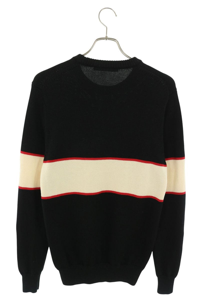 GIVENCHY Wool Logo Knit Black/White Size S