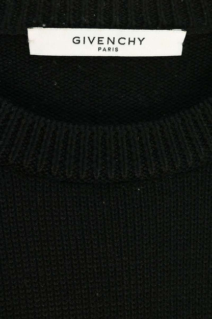 GIVENCHY Wool Logo Knit Black/White Size S