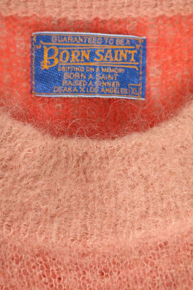 SAINT MICHAEL Human Design Mohair Knit Pink Size XL