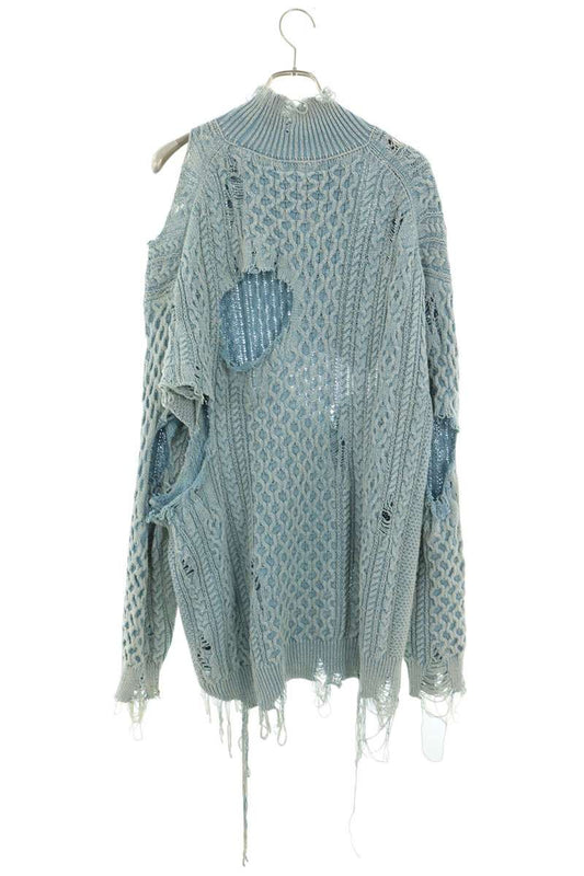 MIHARAYASUHIRO Distressed Knit Blue Size FREE