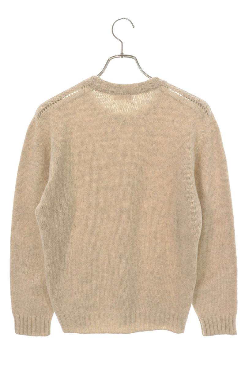 CELINE Crewneck Wool Knit Sweater Beige Size S