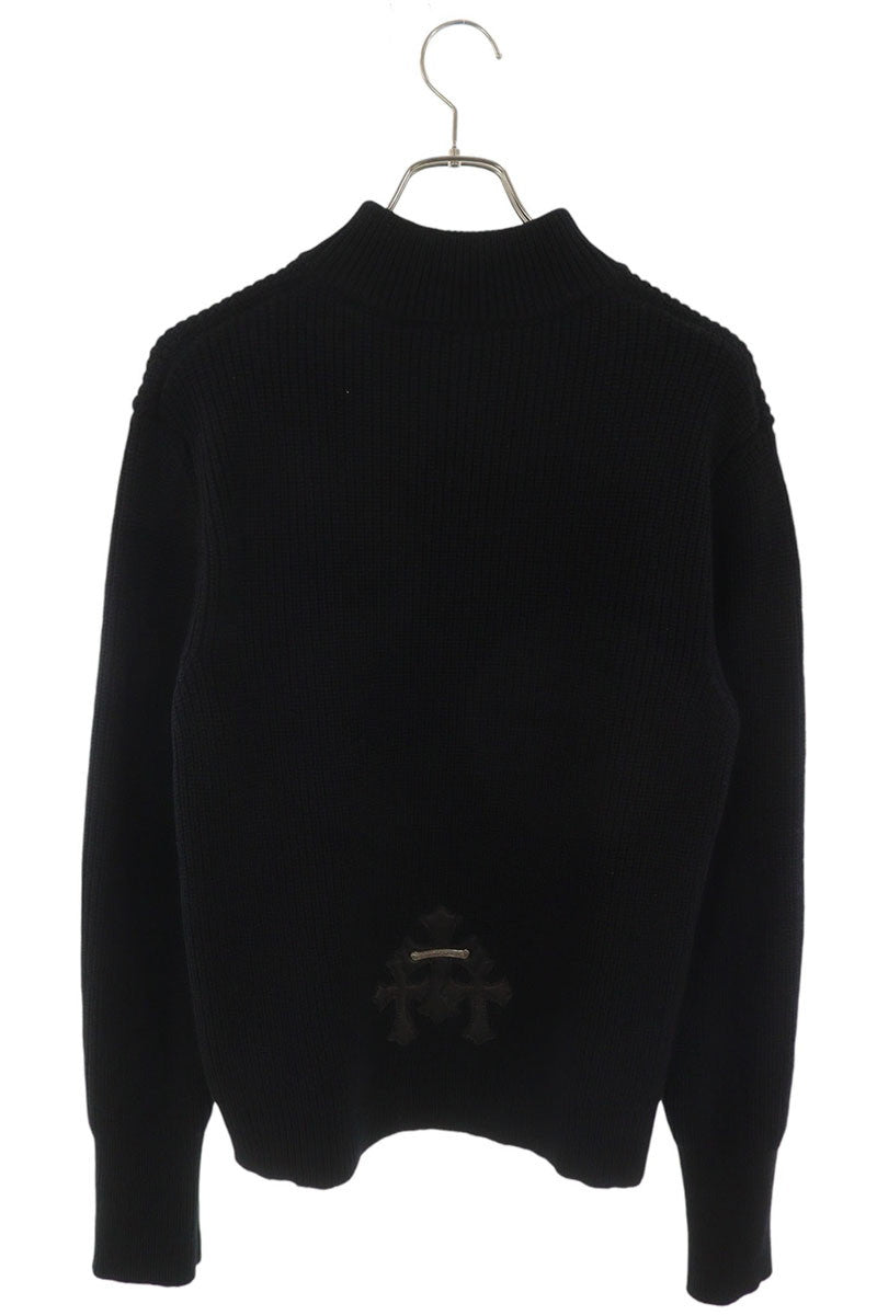 Chrome Hearts BAIT&TACKLE Cashmere Half-Zip Knit Size S