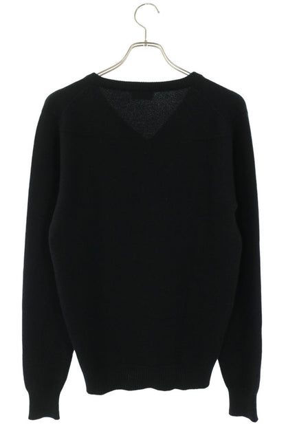 Dior HOMME Cashmere V-Neck Knit Sweater Black Size XS