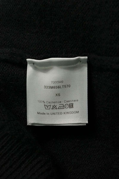 Dior HOMME Cashmere V-Neck Knit Sweater Black Size XS