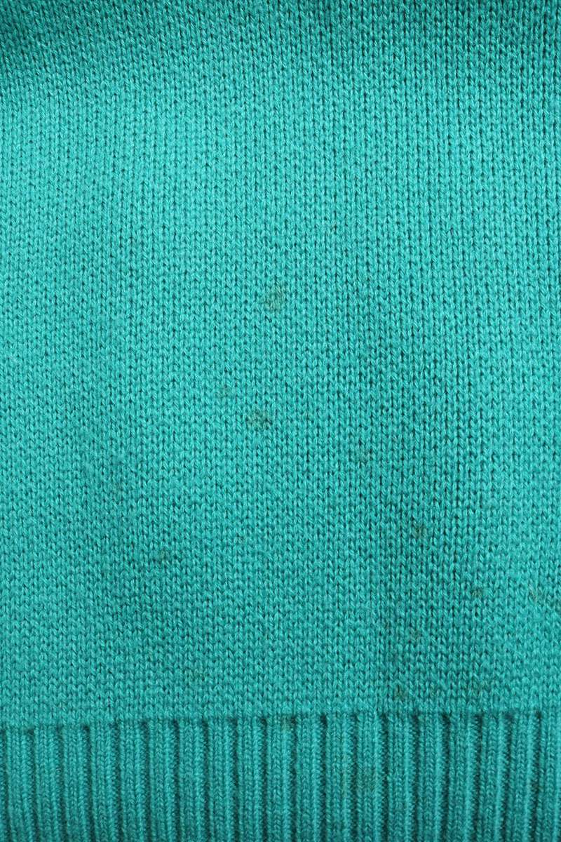 ADERERROR Logo Wool Blend Polo Knit Green Size FREE
