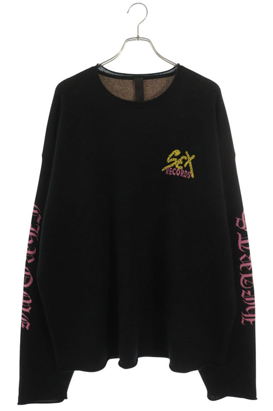 Chrome Hearts SEX RECORDS Cashmere Knit Black Size XL