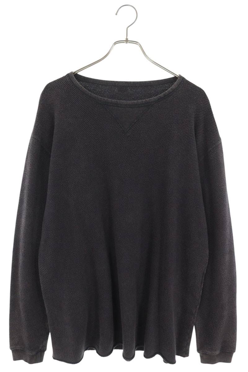 Porter Classic Garment-Dyed Cotton Crewneck Knit Blue Size M