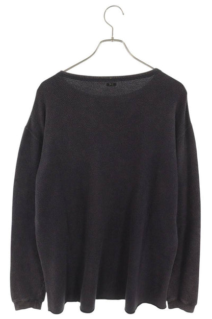 Porter Classic Garment-Dyed Cotton Crewneck Knit Blue Size M