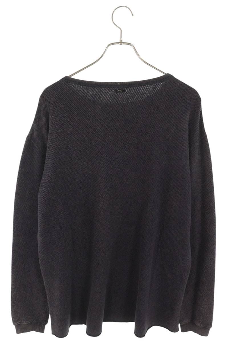 Porter Classic Garment-Dyed Cotton Crewneck Knit Blue Size M