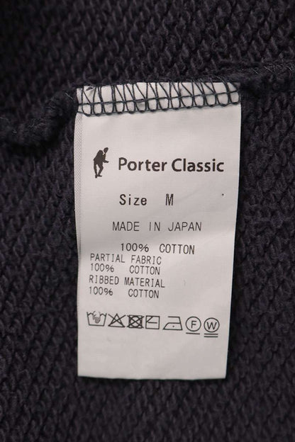Porter Classic Garment-Dyed Cotton Crewneck Knit Blue Size M