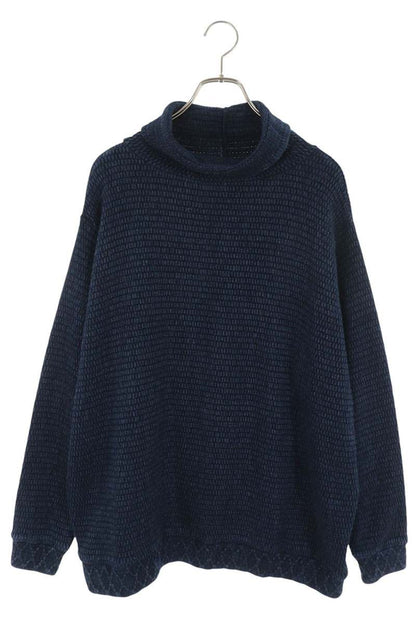 Porter Classic Garment-Dyed Cotton Knit Blue Size M