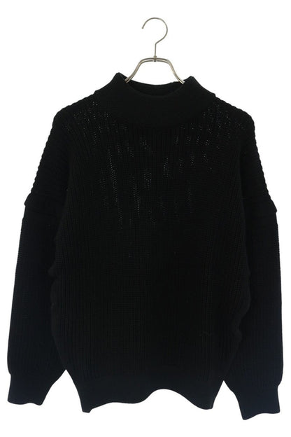 ISSEY MIYAKE MEN Wool Blend Mock Neck Knit Black Size 2