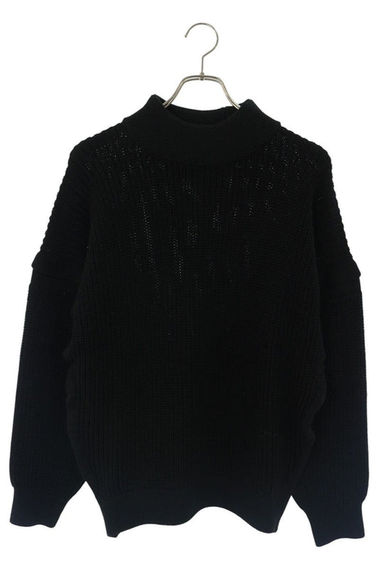 ISSEY MIYAKE MEN Wool Blend Mock Neck Knit Black Size 2