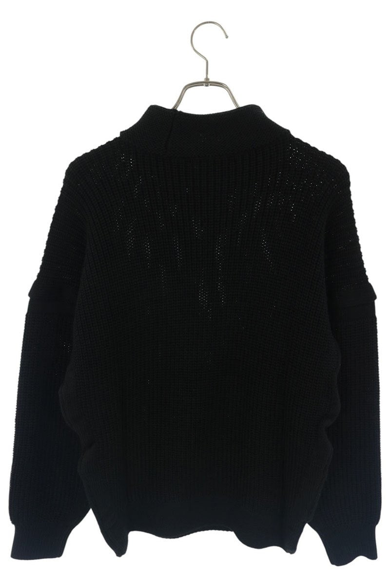 ISSEY MIYAKE MEN Wool Blend Mock Neck Knit Black Size 2