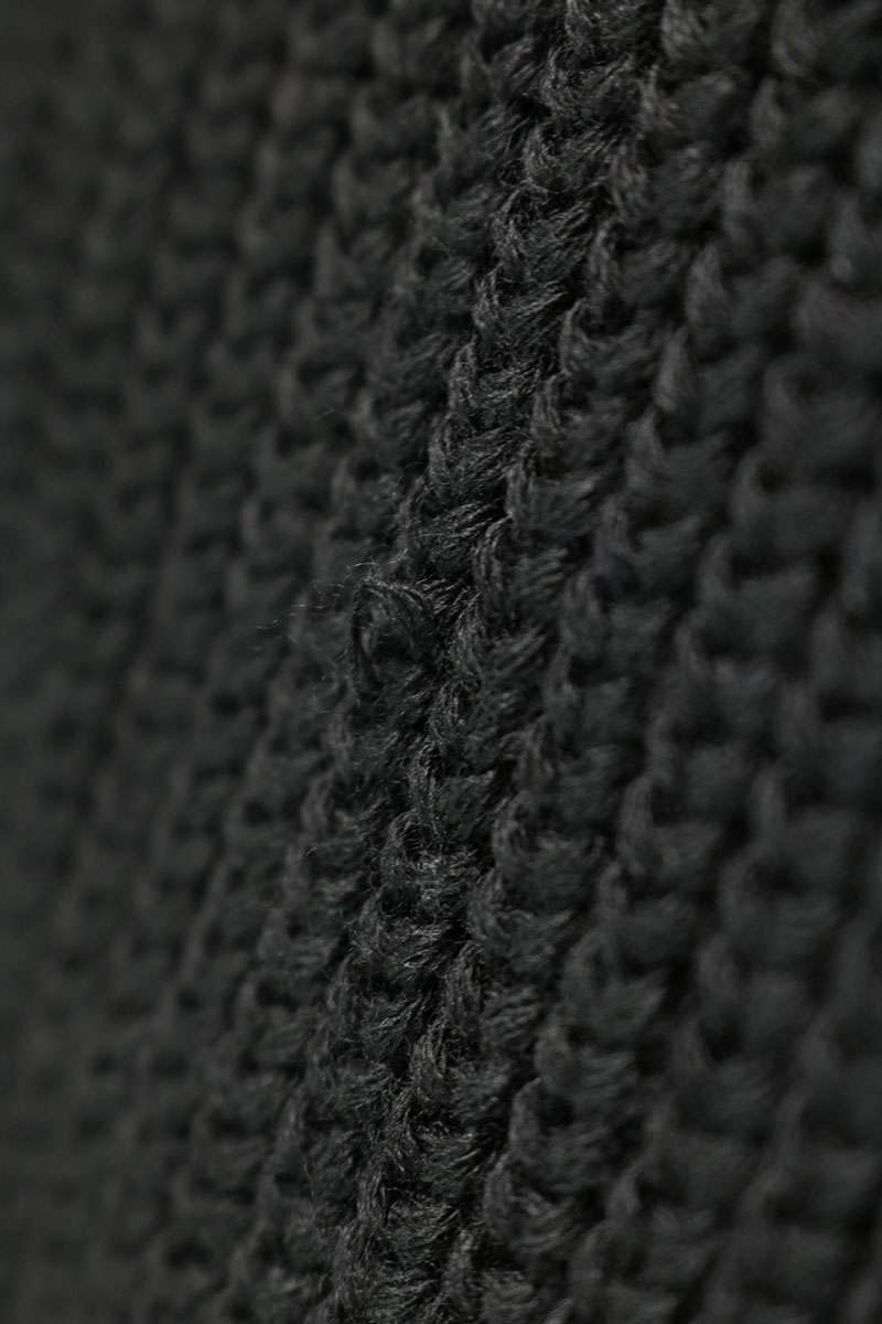 ISSEY MIYAKE MEN Wool Blend Mock Neck Knit Black Size 2