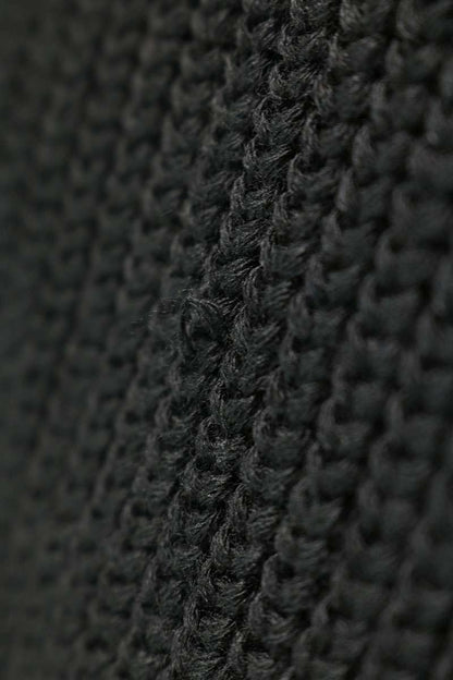 ISSEY MIYAKE MEN Wool Blend Mock Neck Knit Black Size 2