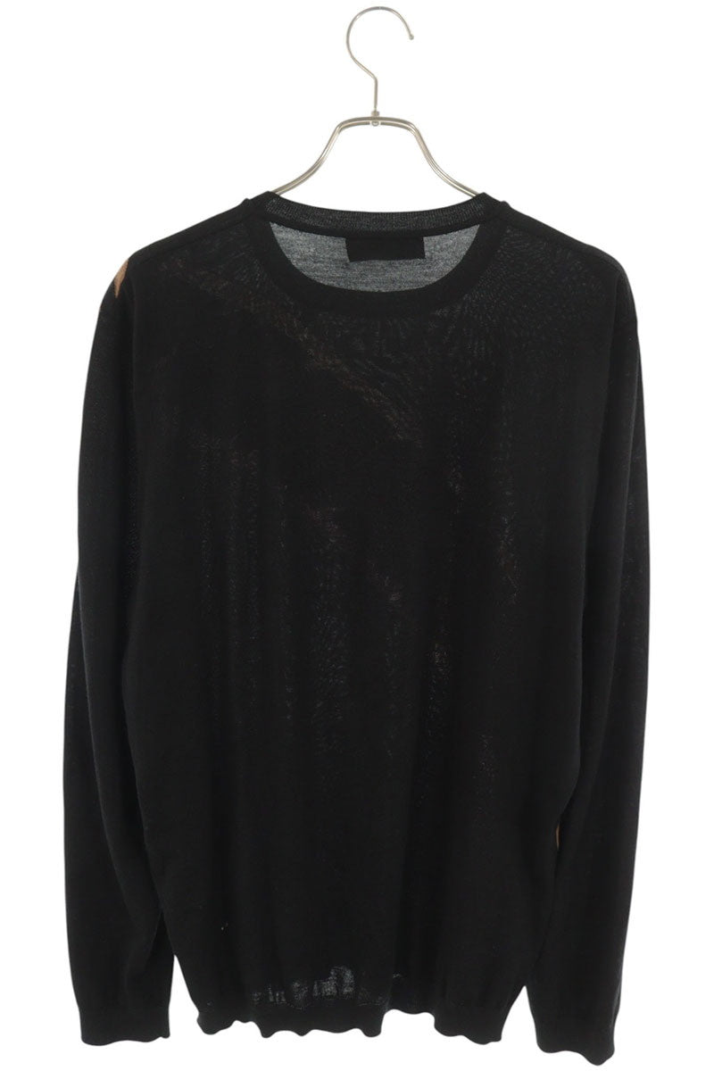 FENDI Zucca Pattern Wool Knit Multi-Color Size 56