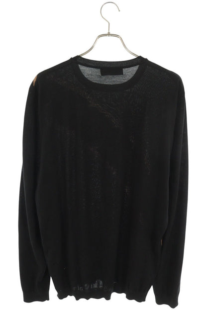 FENDI Zucca Pattern Wool Knit Multi-Color Size 56