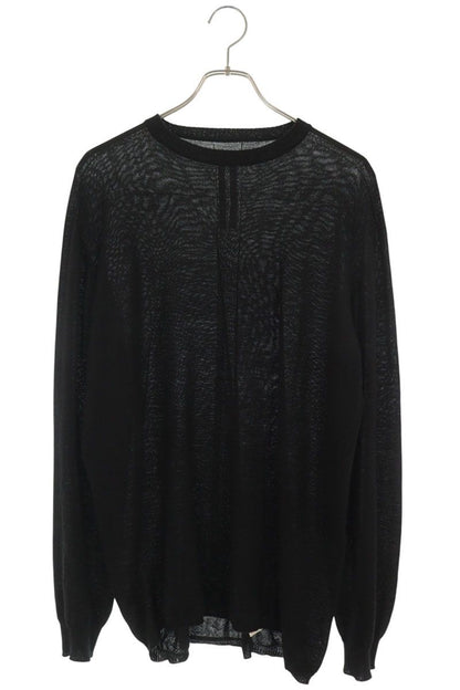 Rick Owens Wool Oversized Knit Sweater Black Size M