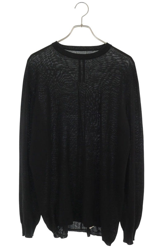 Rick Owens Wool Oversized Knit Sweater Black Size M