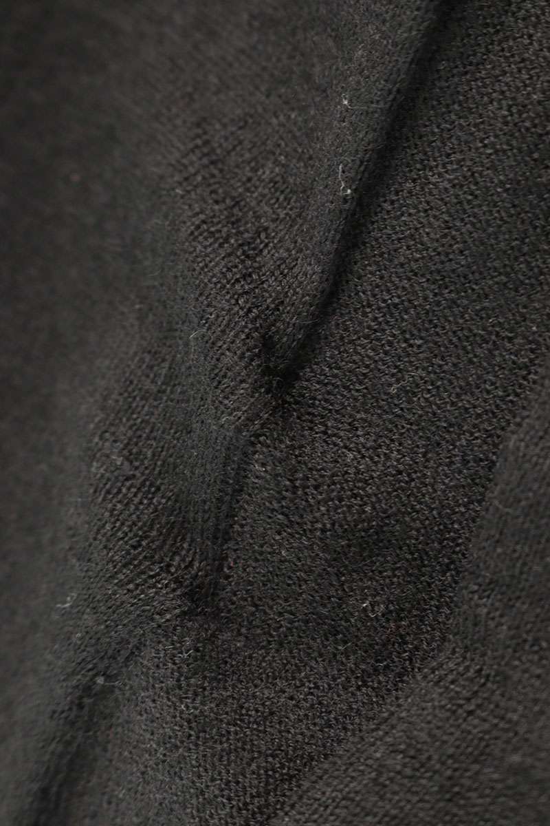 Rick Owens Wool Oversized Knit Sweater Black Size M