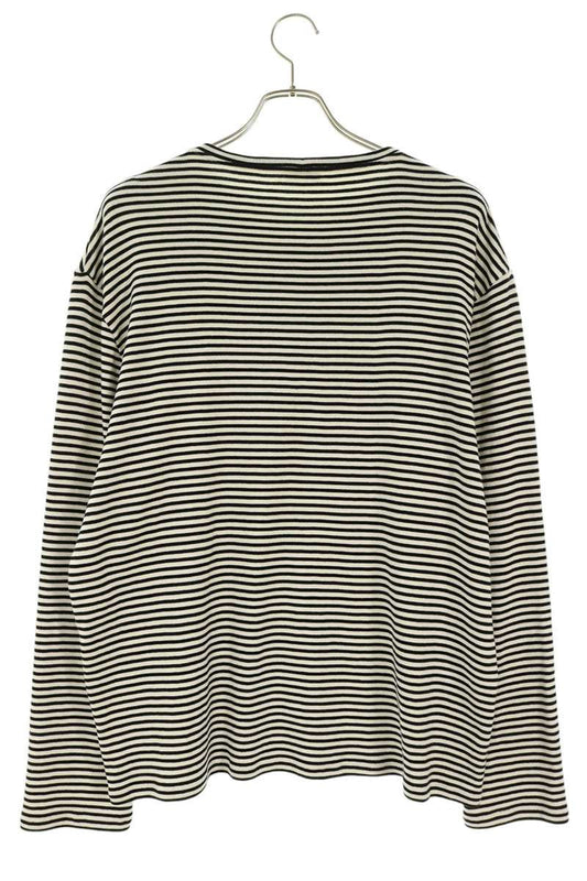 CELINE 19SS Crew Neck Stripe Knit Black/White Size XL
