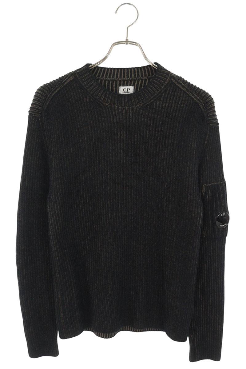 C.P.COMPANY Nylon Wool Fleece Sweater Black Size XS