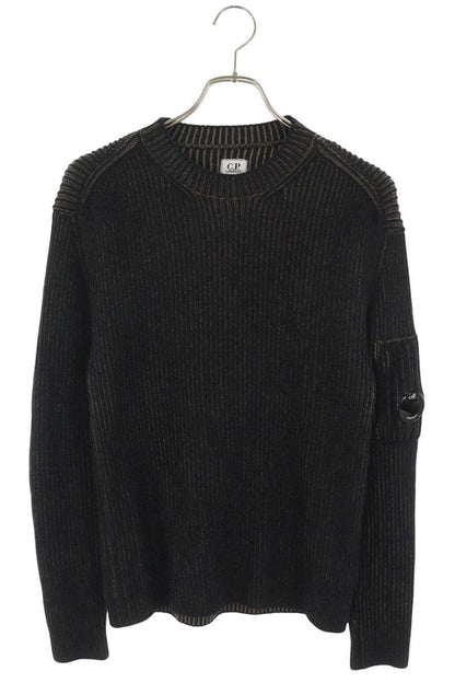 C.P.COMPANY Nylon Wool Fleece Sweater Black Size XS