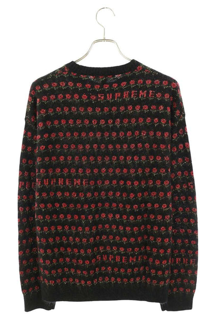 SUPREME 25AW Flowers Metallic Sweater Black Size L