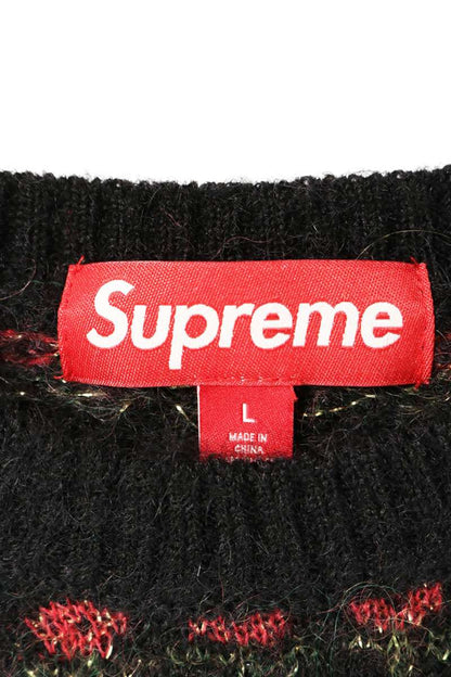SUPREME 25AW Flowers Metallic Sweater Black Size L