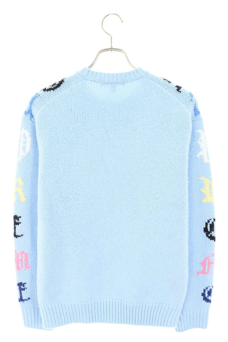 SUPREME 26SS Old English Sleeves Sweater Blue Size S
