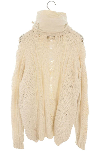 DIOR White Cashmere Blend Turtleneck Knit Size M