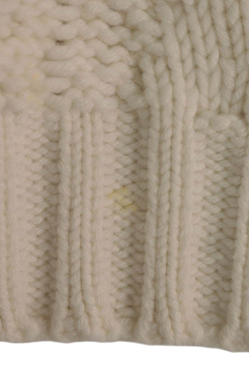 DIOR White Cashmere Blend Turtleneck Knit Size M